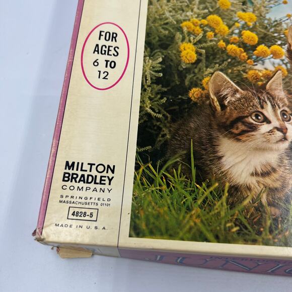 Vintage Milton Bradley Junior Jigsaw Puzzle 100 Interlocking Pieces Kittens USED - Picture 4 of 5
